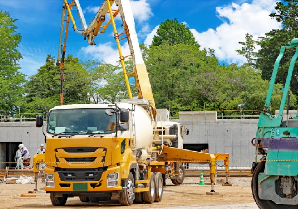 工事現場の機械